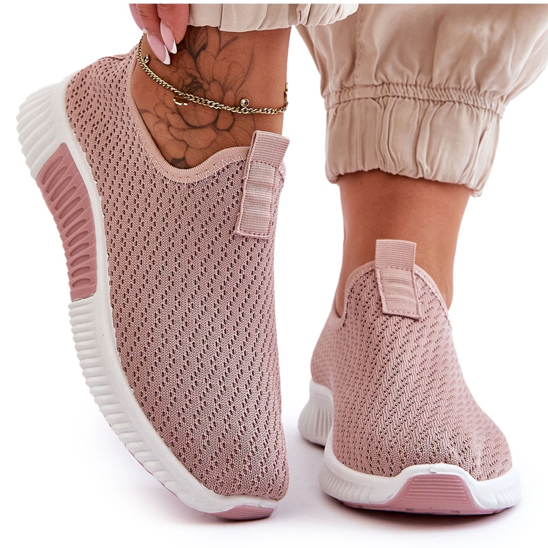 PM1 Klassiska Slip-On Trainers Ljusrosa Frankie