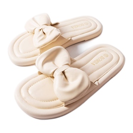 Inna Beiga rosetttofflor från Lende beige