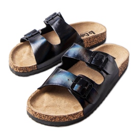 Svarta korkreglage med spännen från Lee Cooper LCW-22-35-1154L