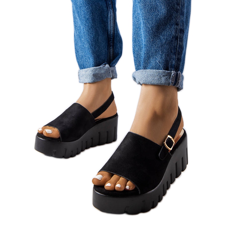 Svarta damsandaler från Berfin