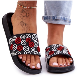 Kvinnors Tofflor Med Emoticons Svart Cosette
