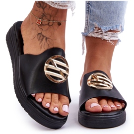 Kvinnors tofflor med svarta hemligheter dekoration