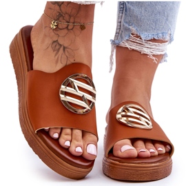 Damtofflor med kamelhemligheter brun