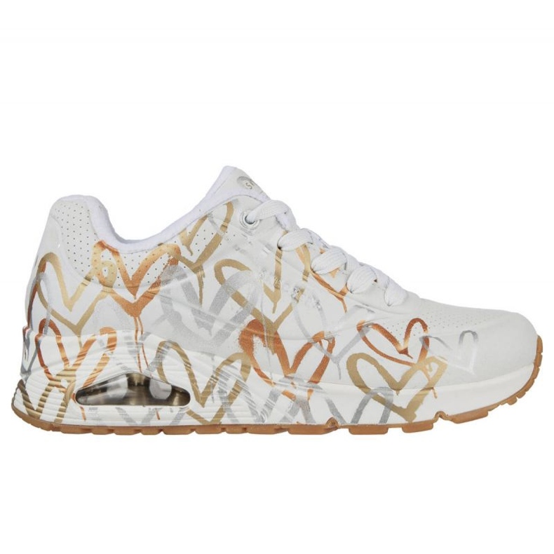 Skor Skechers Uno Metallic Love W 155523/WTGD vit