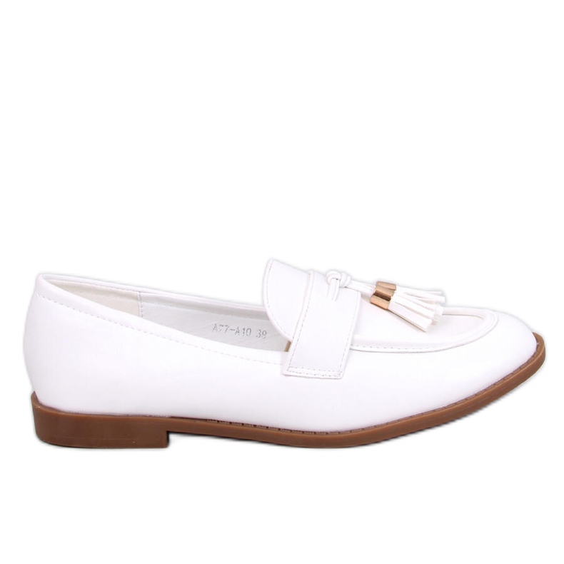 Grand White dam loafers vit