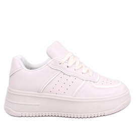 Secada Beige sneakers med hög sula