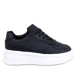 Secada Black sneakers med hög sula svart