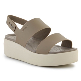 Crocs Brooklyn Low Wedge Sandaler W 2064-53-2YI beige