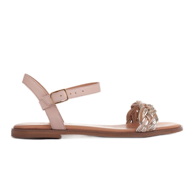 Marco Shoes Platta sandaler beige