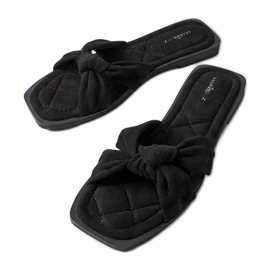 Inna Pride svarta tofflor gjorda av eko-mocka