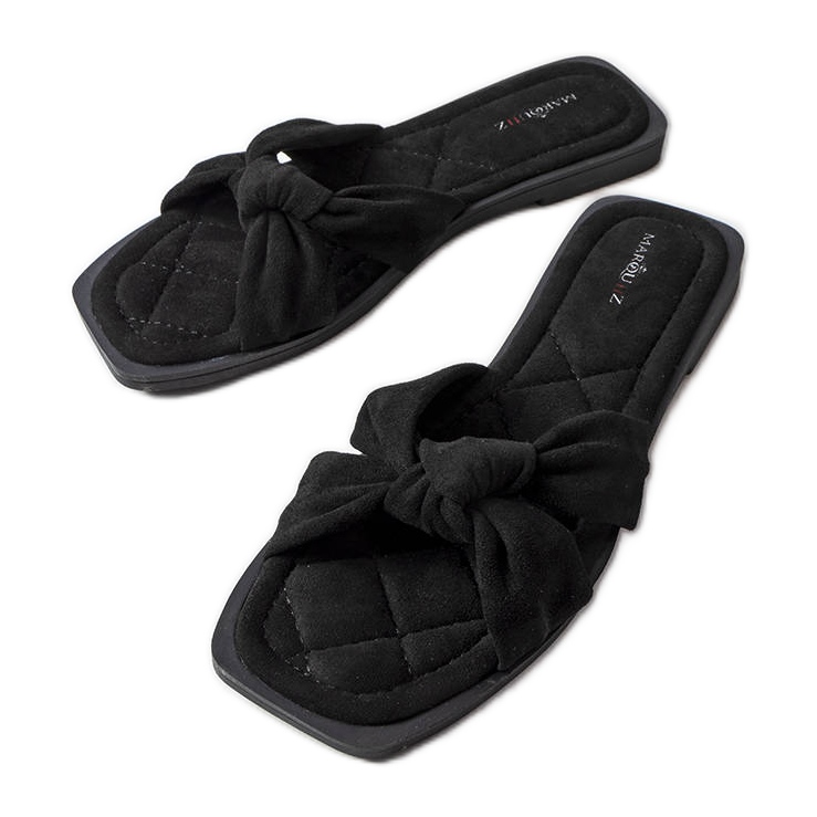 Inna Pride svarta tofflor gjorda av eko-mocka