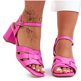 PG1 Klassiska rosa Misty sandaler med hög klack