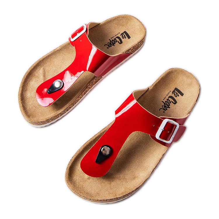 Röda flip flops Lee Cooper LCW-22-35-1171L