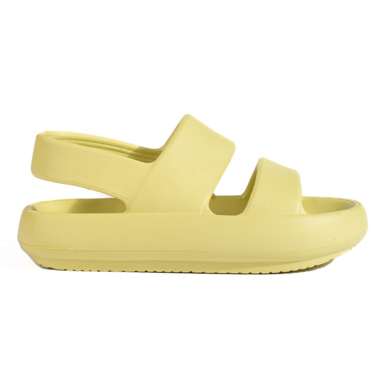 Shelovet olivgummi sandaler för kvinnor grön