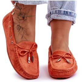 Mocka Loafers för kvinnor Orange Si Passione