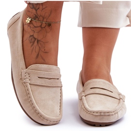Loafers i mocka för kvinnor Beige Lenvie
