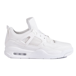 Vita sneakers med tjock sula från Shelovet