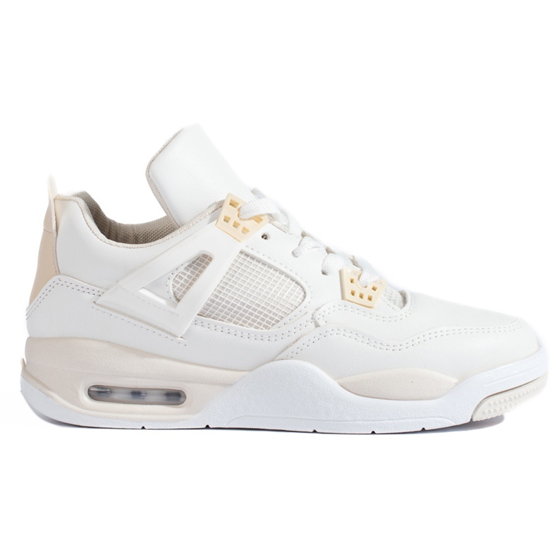 Vita sneakers med tjock sula från Shelovet