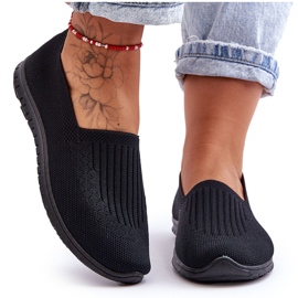 PE1 Slip-On Sneakers Dam Svarta Lento