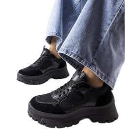 Svarta chunky sneakers från Mikeladze