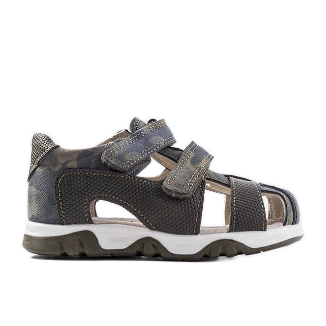 Gröna sandaler med innersula i läder från Millard