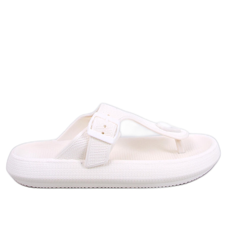 Sadier White flipflops i mjukt skum vit