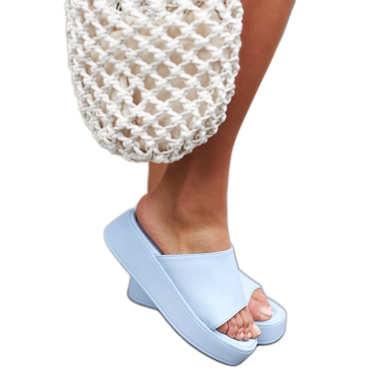 Blå platåsandaler från Orsola