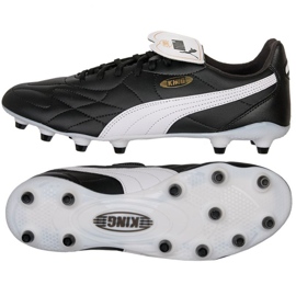 Puma King Top FG/AG M 107348-01 fotbollsskor svart svart