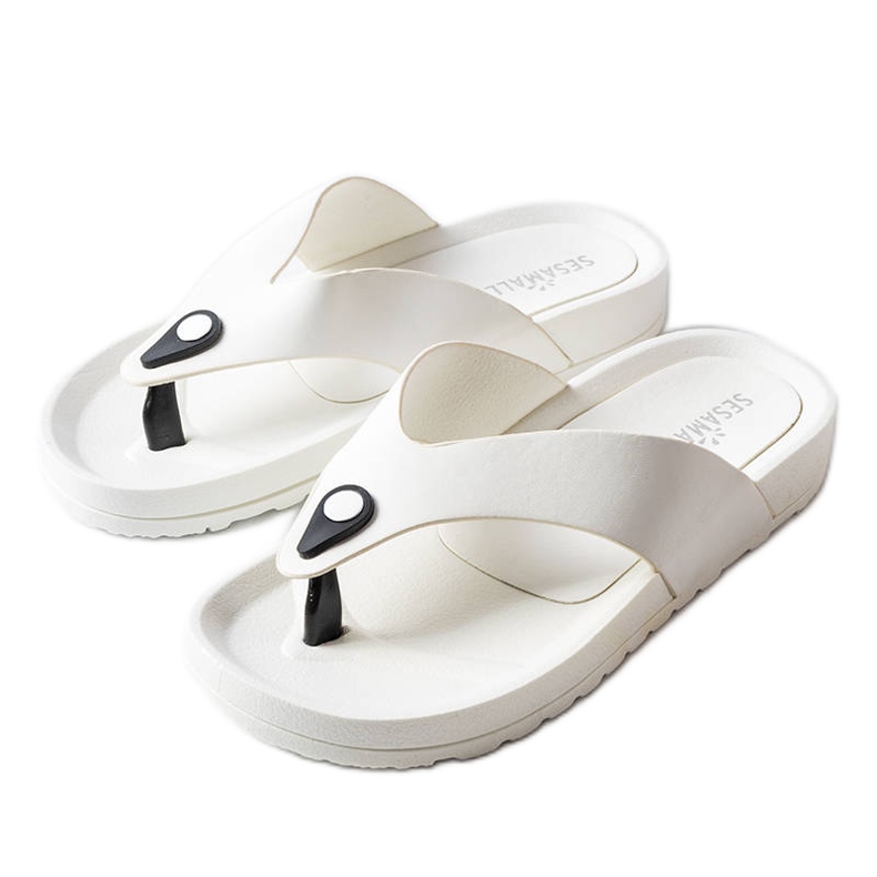 Elide vita plattformsflip-flops