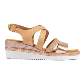 Shelovet beige sandaler för kvinnor