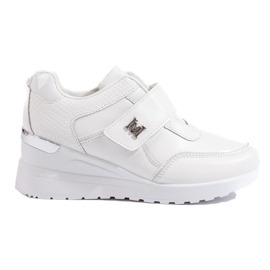 Shelovet wedge sneakers vit