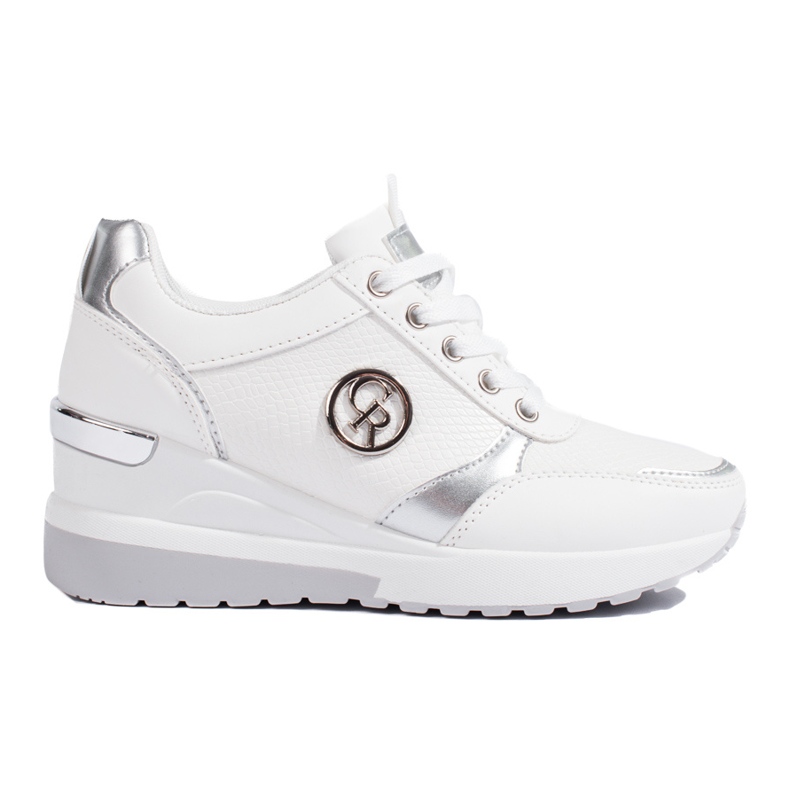 Vita Shelovet wedge sneakers för kvinnor