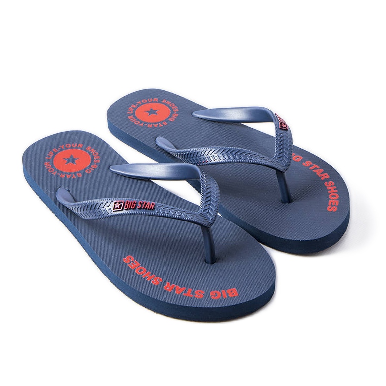 Marinblå flipflops Big Star LL174424