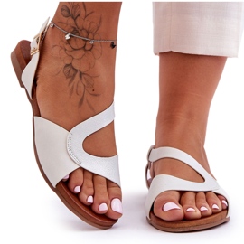 Platta damsandaler S.Barski 541-22 Silver silver-