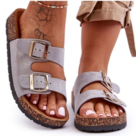 Cortina Grå Slip-On sandaler för kvinnor