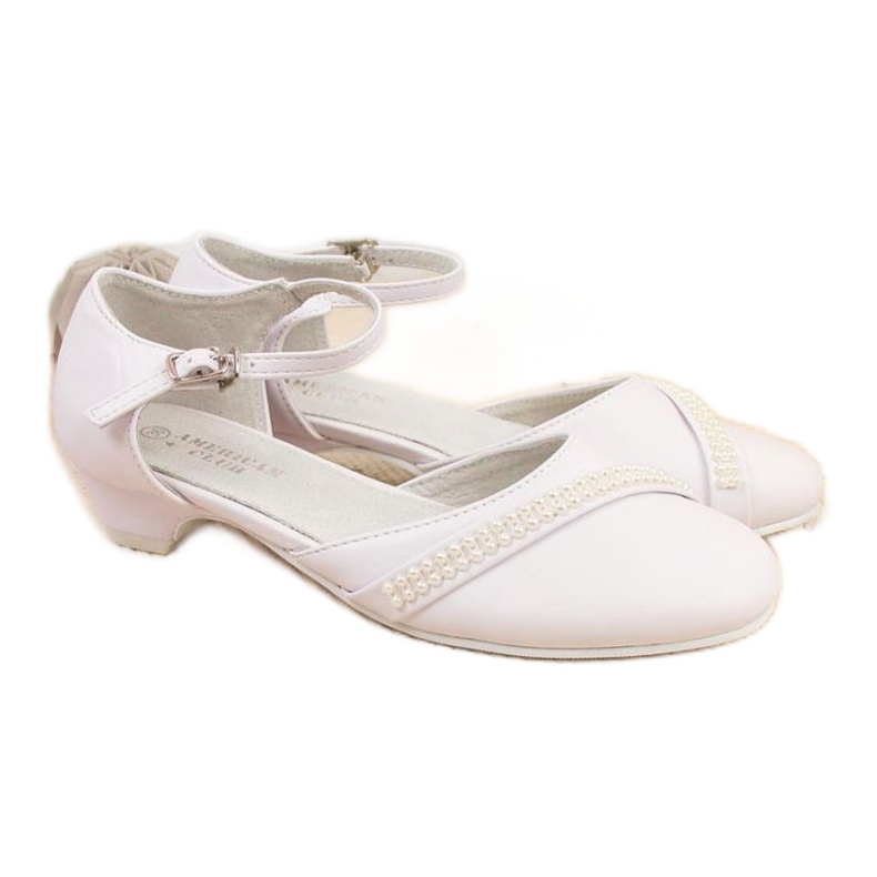 Sandaler på keps American Club Jr. AM782 vit