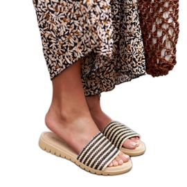 Svarta vävda Capovalle-rutschbanor