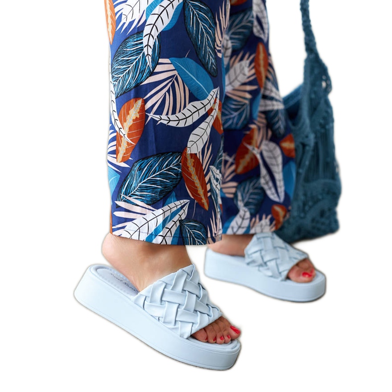 Blå platåsandaler från Esposito