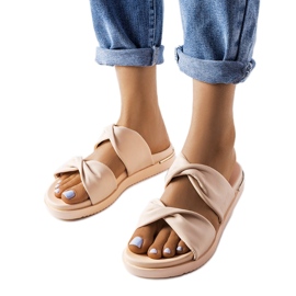 Beige Big Star tofflor LL274A122