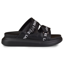 Snygga svarta tofflor från La.Fi