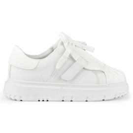 Fashionabla vita sportskor för kvinnor