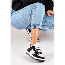 Svarta och vita sportskor för kvinnor mångfärgad