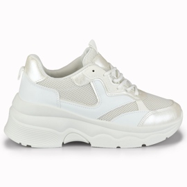 Geori vita sneakers för kvinnor