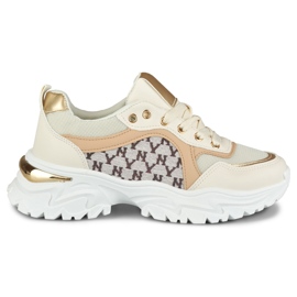 Moderiktiga beige Valir sneakers för kvinnor
