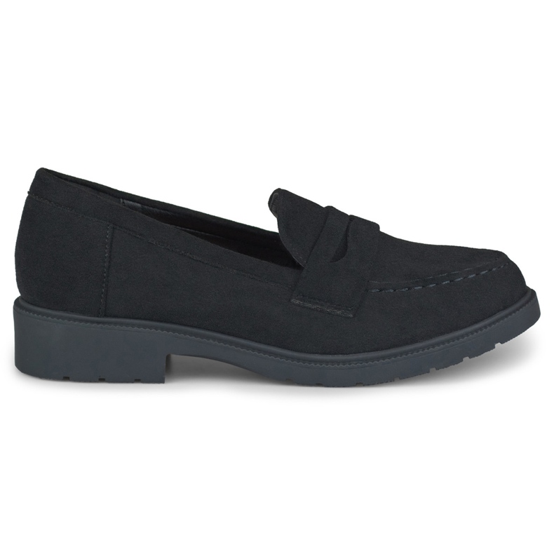 Svarta klassiska damskor i mocka