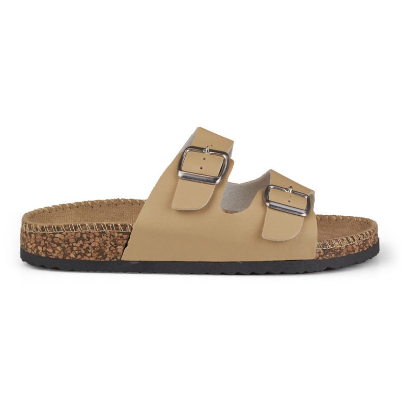 Beige bekväma damtofflor