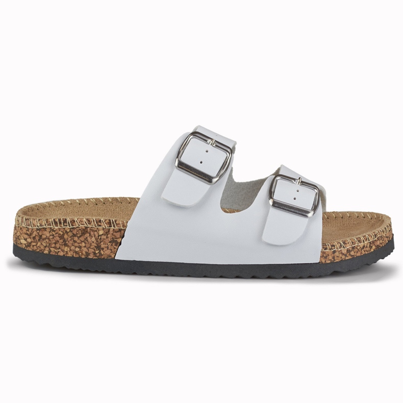 Vita bekväma damtofflor