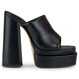 Evelyn högklackade svarta rutschkanor