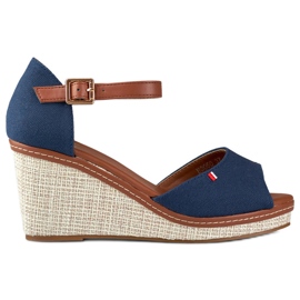 Marinblå sandaler för damer från Tomm