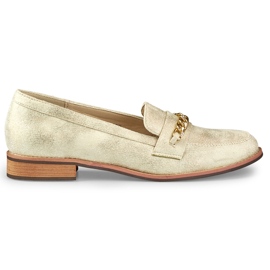 Guldskor med kedja gyllene